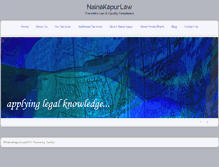 Tablet Screenshot of nainakapurlaw.com
